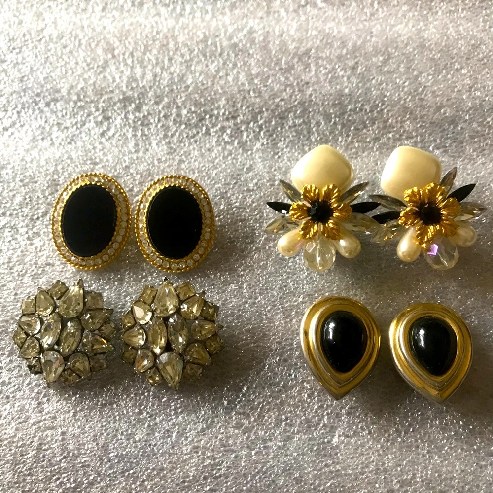 Vintage clip earrings